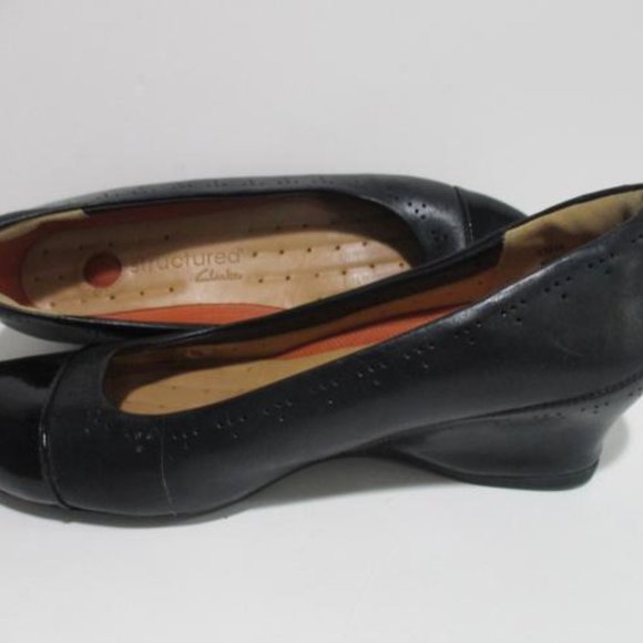 *Clarks Black Unstructured Midnight Blue Slip-On - Picture 4 of 9